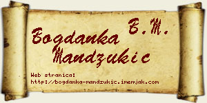 Bogdanka Mandžukić vizit kartica